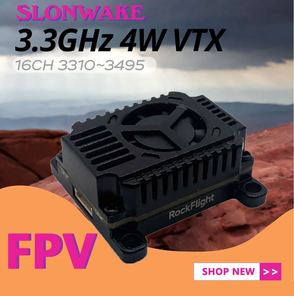 SLONWAKE FPV 3.3G 16CH 4000mW  - đánh giá và giá Fpv Drone Vtx