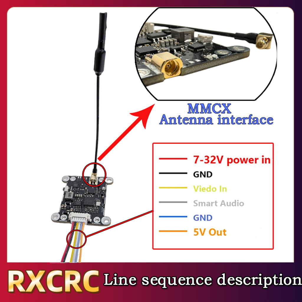 RXCRC 5.8G Module 48CH 1.6W VT - đánh giá và giá Fpv Drone Vtx
