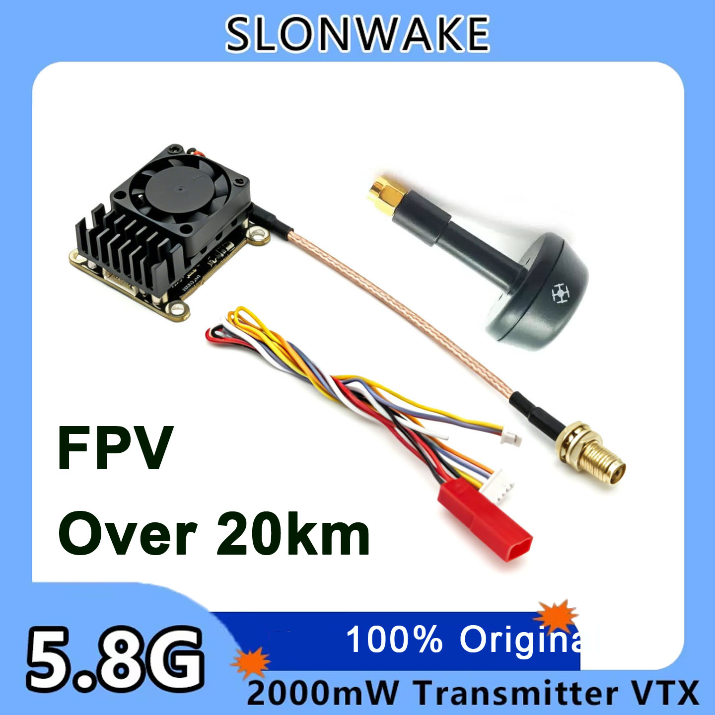 New upgrade 5.8Ghz 2W adjustab - đánh giá và giá Fpv Drone Vtx
