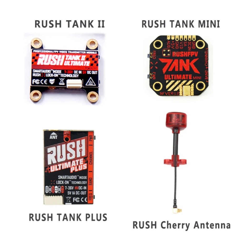 RUSH TANK Ultimate II/Mini/PLU - đánh giá và giá Fpv Drone Vtx