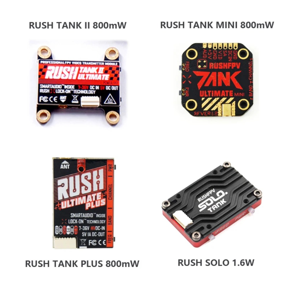 RUSH TANK Ultimate II/Mini/PLU - đánh giá và giá Fpv Drone Vtx