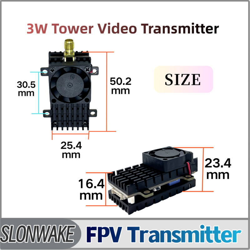 SLONWAKE 5.8G 3000mW Simulatio - đánh giá và giá Fpv Drone Vtx